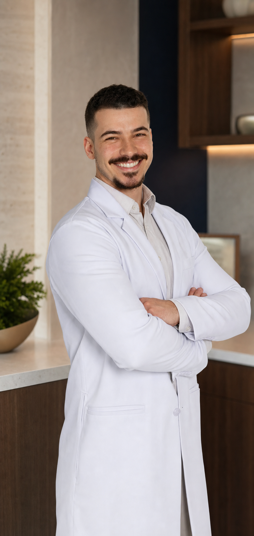 Dr. Rubens Gussen Jr. em ambiente clínico
